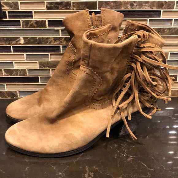 Sam Edelman Louie fringe booties Women’s Size 8.5 Boots - Picture 2 of 7